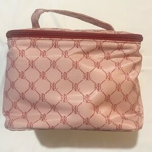 Lauren Ralph Lauren Pink Patterned Women's Cosmetic/Toiletry Bag